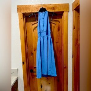 Nordstrom Rack Halter Neck Midi Dress | Light blue